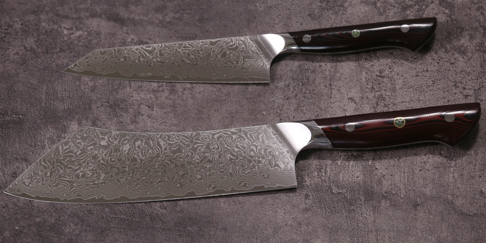 Custom Branding Damascus Knife Set