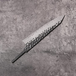 Damascus steel petty knife blank 130mm double bevel lightweight