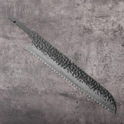 Damascus steel serrated bread knife blank 8.5 inch, wa handle compatible