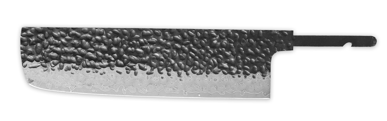 Damascus Nakiri knife blank