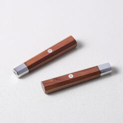 Octagonal rosewood wa handle, lightweight and balanced for precision knife work