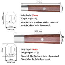 Premium rosewood wa handle combining natural beauty and functional durability