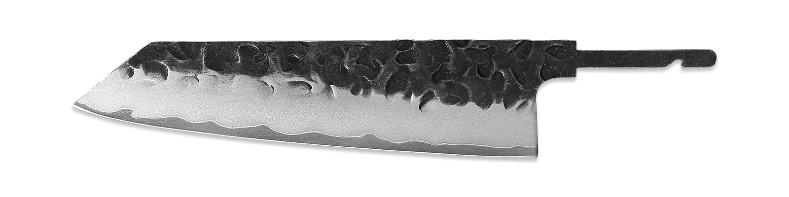 Small lightweight chef knife blank 149mm San Mai steel Chef knife blank for peeling 6 inch blade 440C core Japanese small chef knife blank hammered Kurouchi finish Wholesale lightweight chef knife blank 149mm construction Custom chef knife blank for peeling stick tang or full tang Professional chef knife blank 149mm rustic finish Small peeling knife blank San Mai steel with 440C core Compact chef knife blank 6 inch blade for wholesale makers OEM lightweight chef knife blank 149mm clean design Japanese peeling knife blank hammered Tsuchime style 