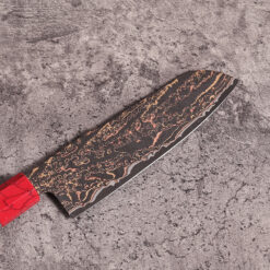 Damascus steel Santoku blade