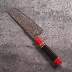 Lightweight 204g vegetable knife with Damascus steel blade