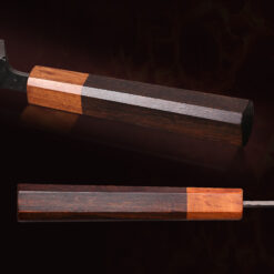 Octagonal wood handle knife