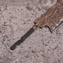 copper damascus knife blank 125mm petty knife