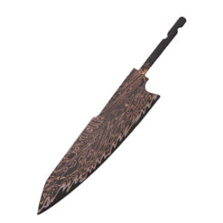 petty knife blade blank 125mm copper damascus