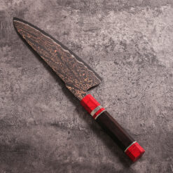 premium copper mai damascus steel chef knife for professional kitchens