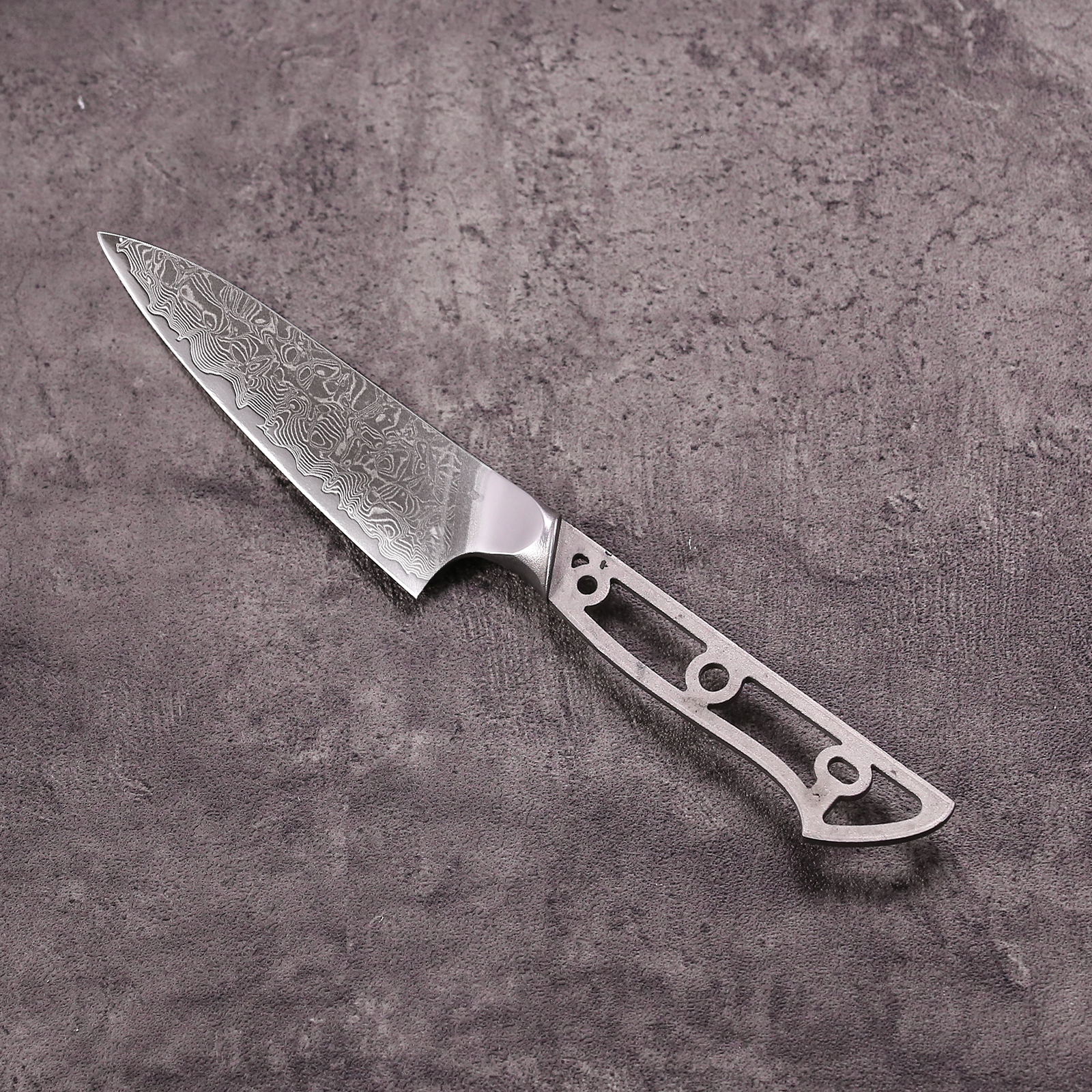 Damascus paring knife blank DIY ready