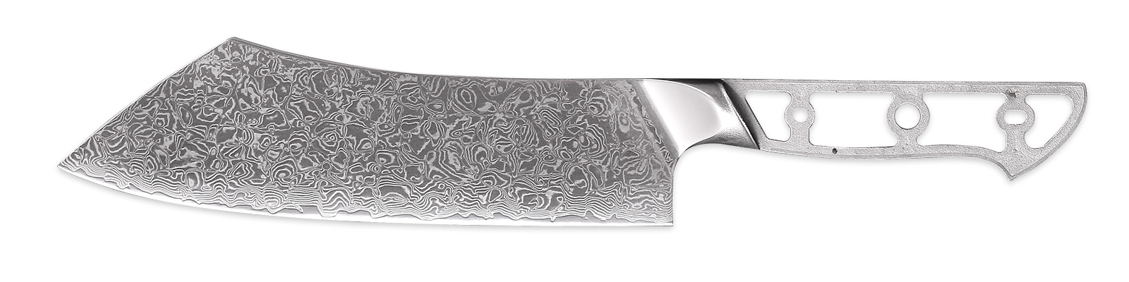 8 inch VG-10 Damascus steel vegetable cleaver knife blank for custom handle making