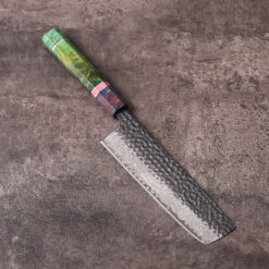 Damascus steel Nakiri vegetable knife