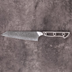 Damascus steel knife blank for custom chef knife making