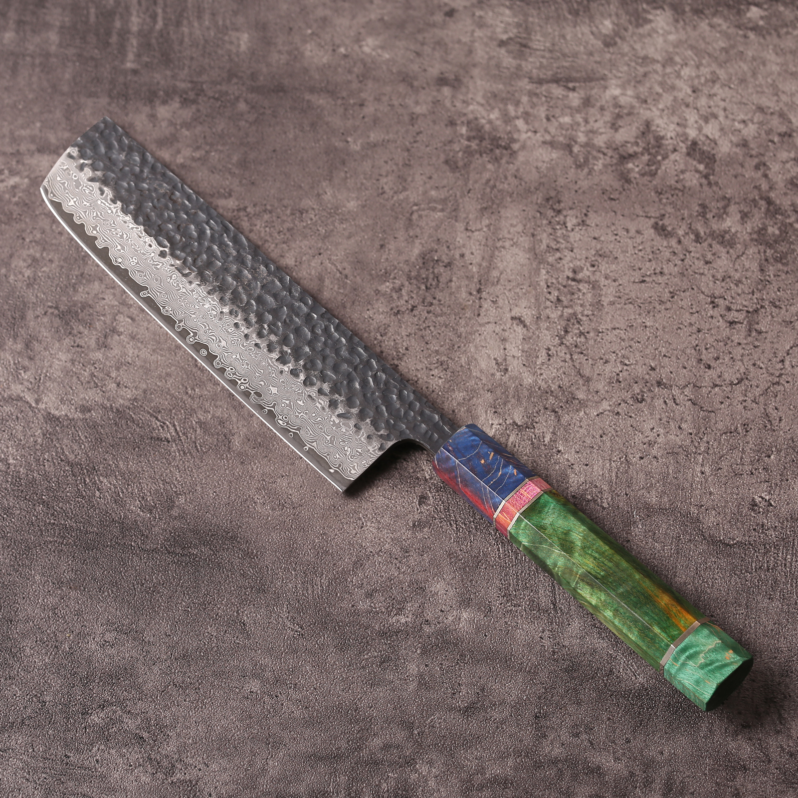 Handcrafted Nakiri knife for chopping vegetables