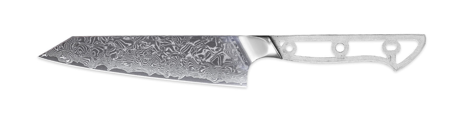 Hand‑forged style Damascus blade blank for custom knives