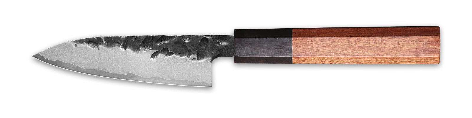 B2B wholesale Sanmai paring knife with Wa-style wooden handle, 100mm blade