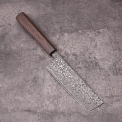 Japanese nakiri knife Damascus steel