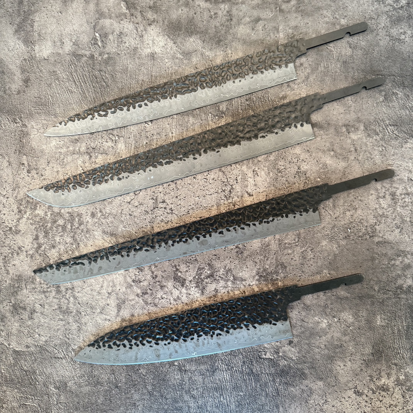 Japanese Knives Blank Damascus Steel