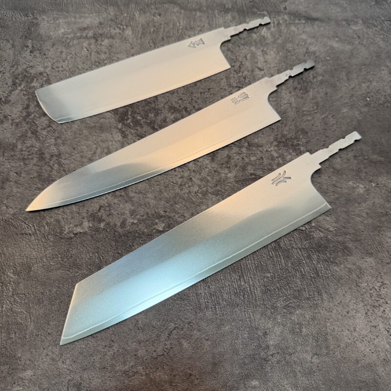 San-mai Steel Japanese Knife Set Blank