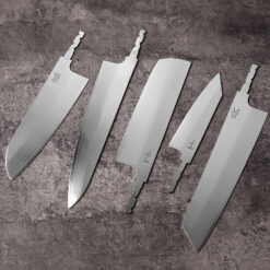 Set of 5 Japanese kitchen knife blank blades