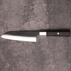 320mm overall length of the 6.5 inch AUS-10 santoku knife laid flat