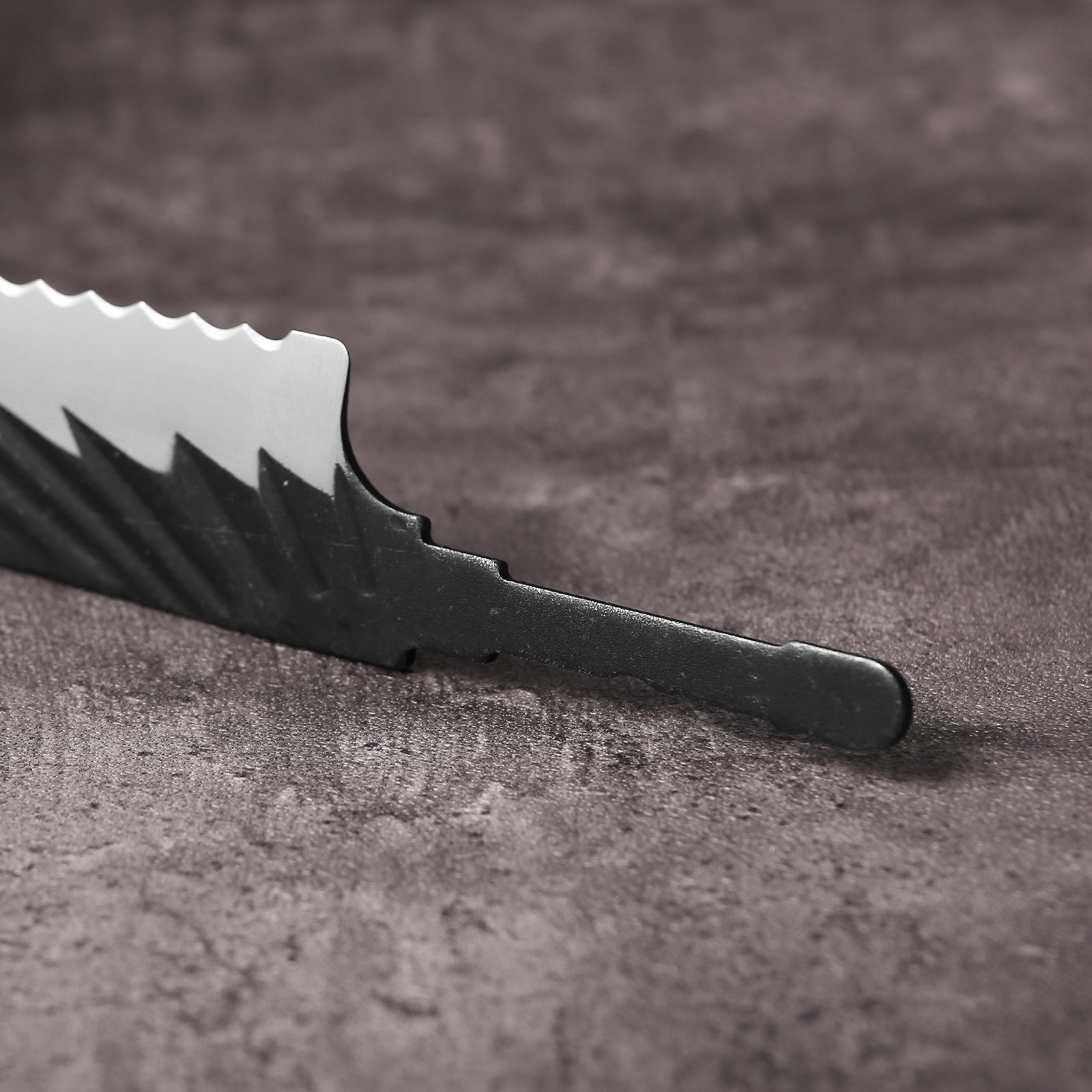 Bread knife blank made from X50CrMoV15 steel