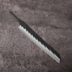 Serrated X50CrMoV15 bread knife blade for custom knife making