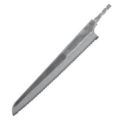 VG10 Damascus bread knife blank serrated blade