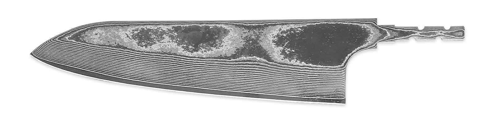 Wa‑style Santoku knife blank VG10 Damascus steel
