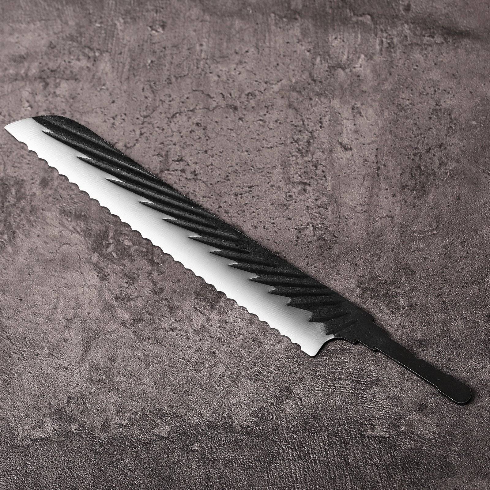 X50CrMoV15 bread knife blank with wa‑style tang