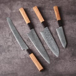 Japanese Kitchen Knife Set VG10 Damascus Steel